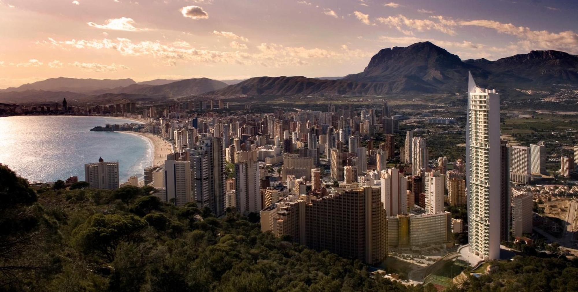 Skyline 18 Terraza Privada Con Impresionantes Vistas Al Mar Benidorm Exterior foto