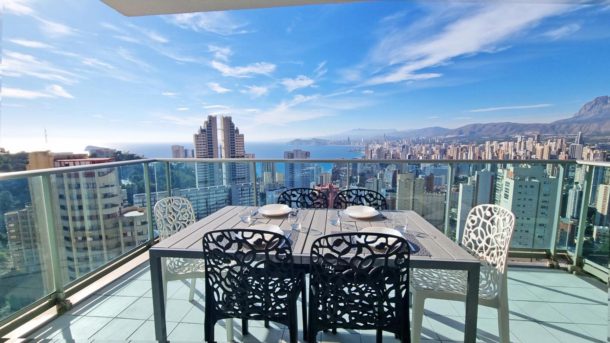 Skyline 18 Terraza Privada Con Impresionantes Vistas Al Mar Benidorm Exterior foto