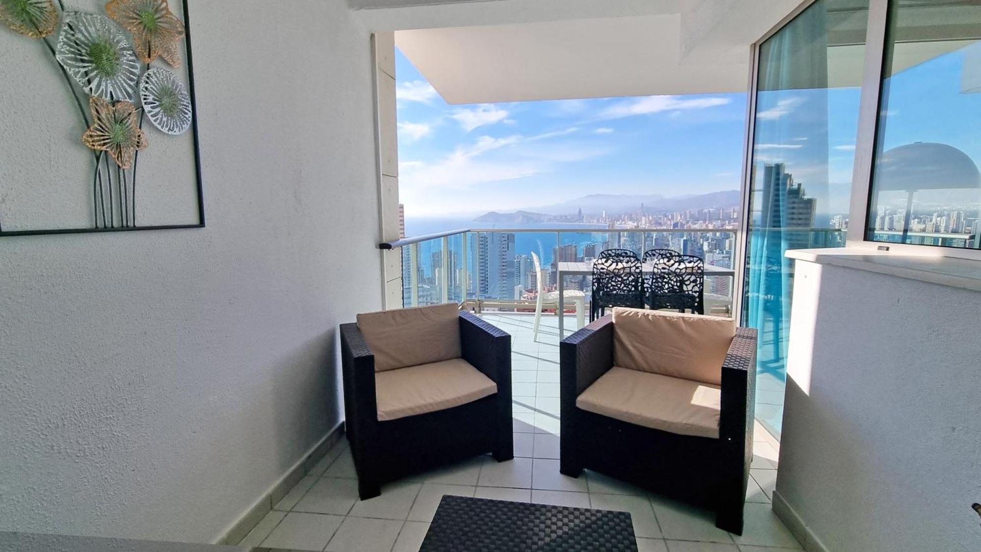Skyline 18 Terraza Privada Con Impresionantes Vistas Al Mar Benidorm Exterior foto